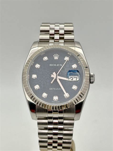 imitazioni rolex brillanti|Rolex Datejust 36 Blu Brillanti FULL SET like New .